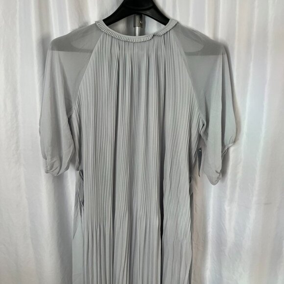 NEW Melloday Pleated Midi Dress Belted Light Blue XL - Picture 4 of 16